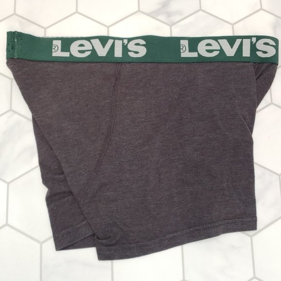 Good Used Condition Men's LEVI'S Cotton Stretch High Comfort Boxer Briefs Grey L - Picture 4 of 9